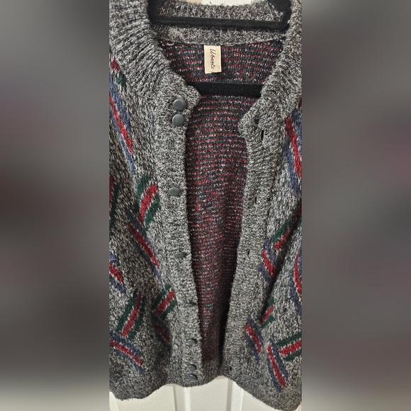 Gray Patterned Women's Sweater - Picture 3 of 3
